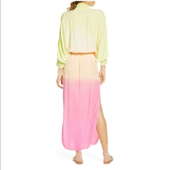 S/W/F Long Sleeve Dip Dye Maxi Dress NWT - Picture 7 of 14